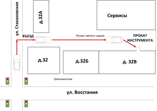 Прокат оборудования, инструментов у метро Уралмаш, Екатеринбург — рейтинг, адреса на карте, список